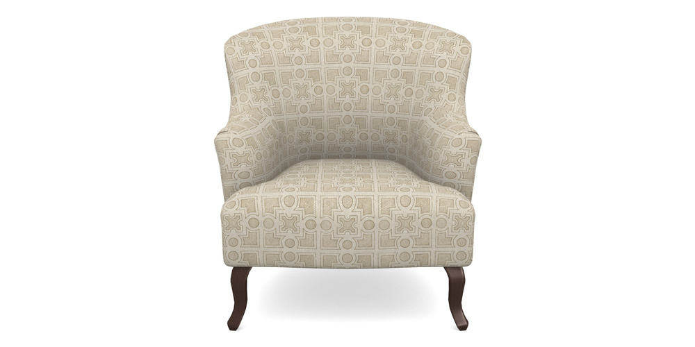 Product photograph of Grassington Chair In Rhs Collection - Small Knot Garden Cotton Weave - Gold from Sofas and Stuff Limited