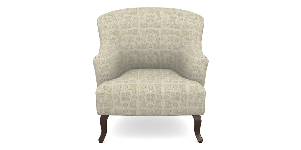 Product photograph of Grassington Chair In Rhs Collection - Small Knot Garden Cotton Weave - Olive from Sofas and Stuff Limited