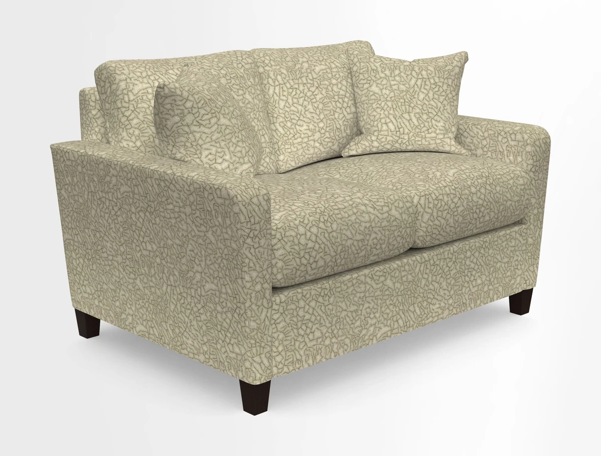 Greenwich 2 seater sofa in Two Tone Plain Biscuit