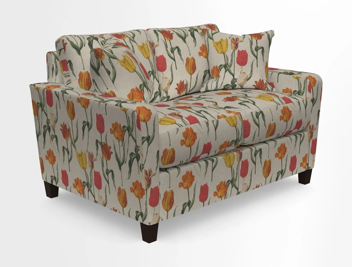Greenwich 2 seater sofa in Two Tone Plain Biscuit