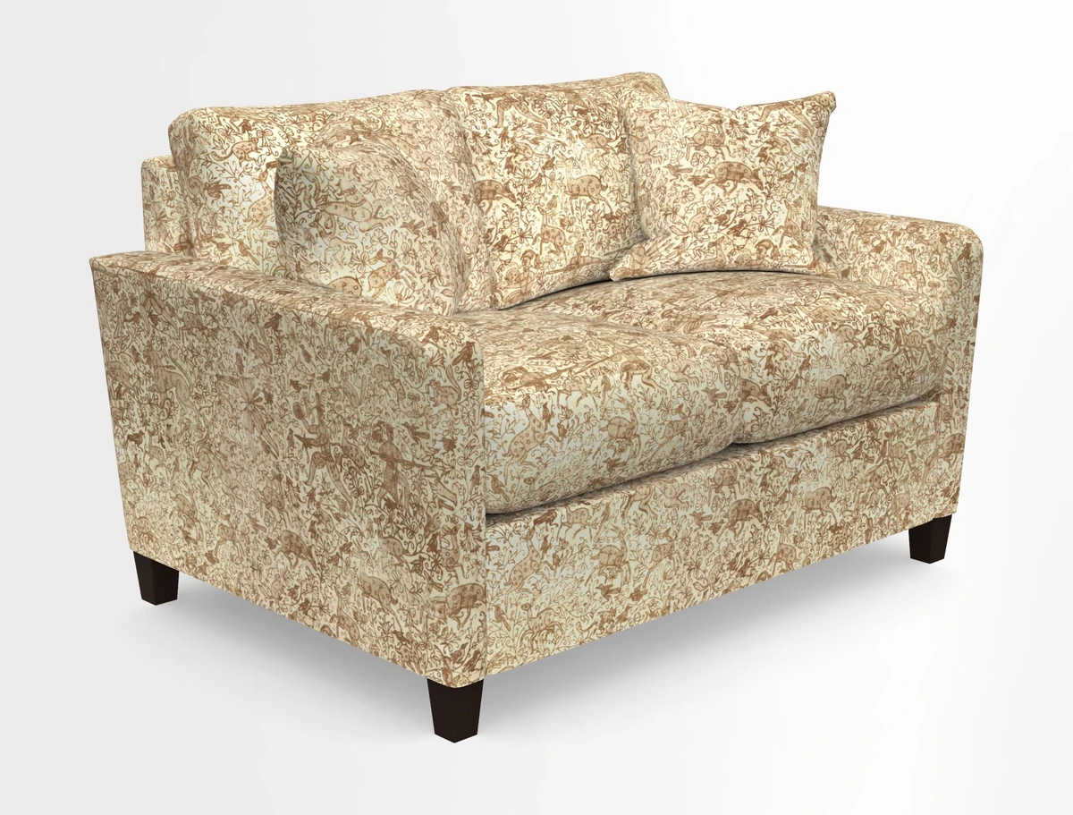 Greenwich 2 seater sofa in Two Tone Plain Biscuit