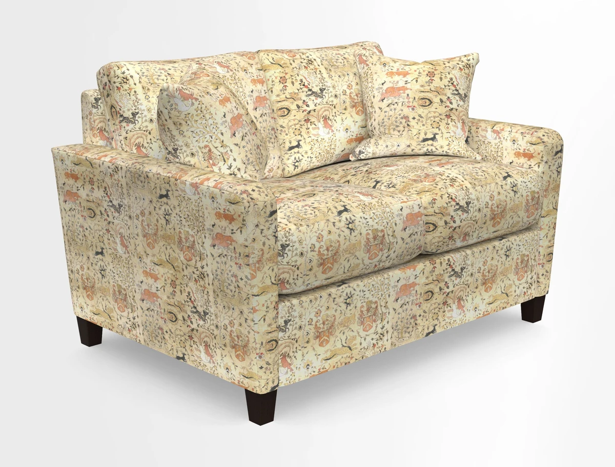 Greenwich 2 seater sofa in Two Tone Plain Biscuit