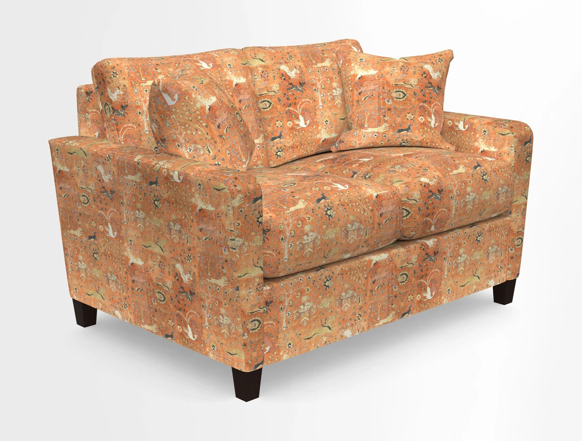 Greenwich 2 seater sofa in Two Tone Plain Biscuit