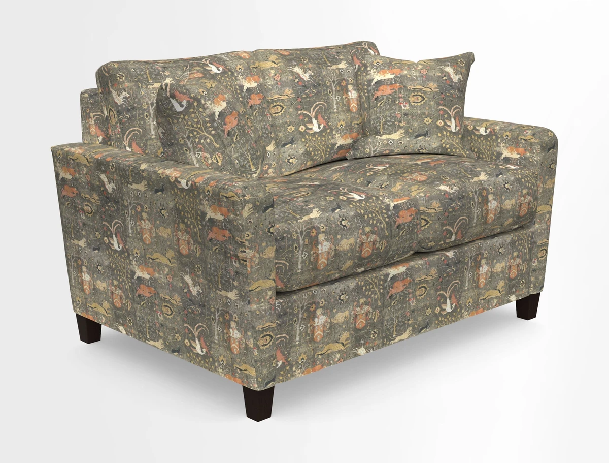 Greenwich 2 seater sofa in Two Tone Plain Biscuit