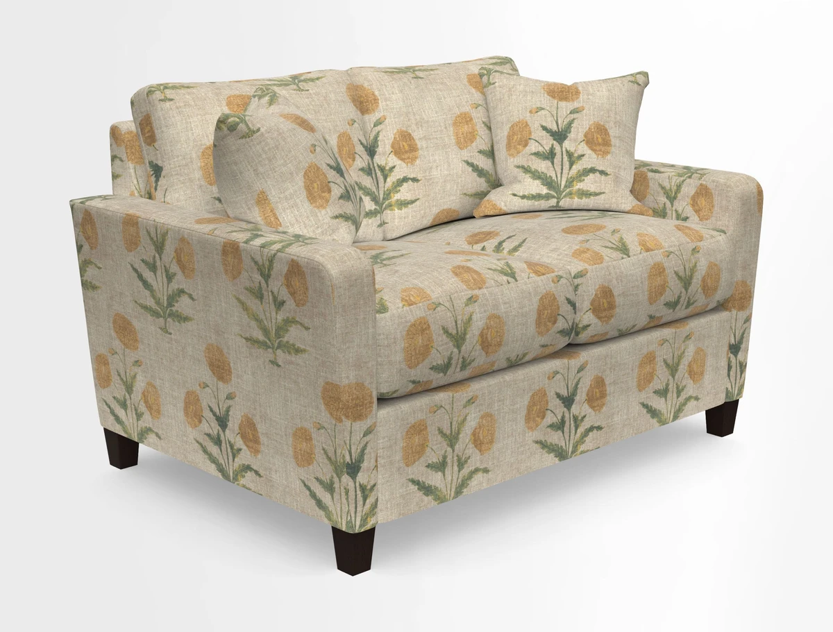 Greenwich 2 seater sofa in Two Tone Plain Biscuit