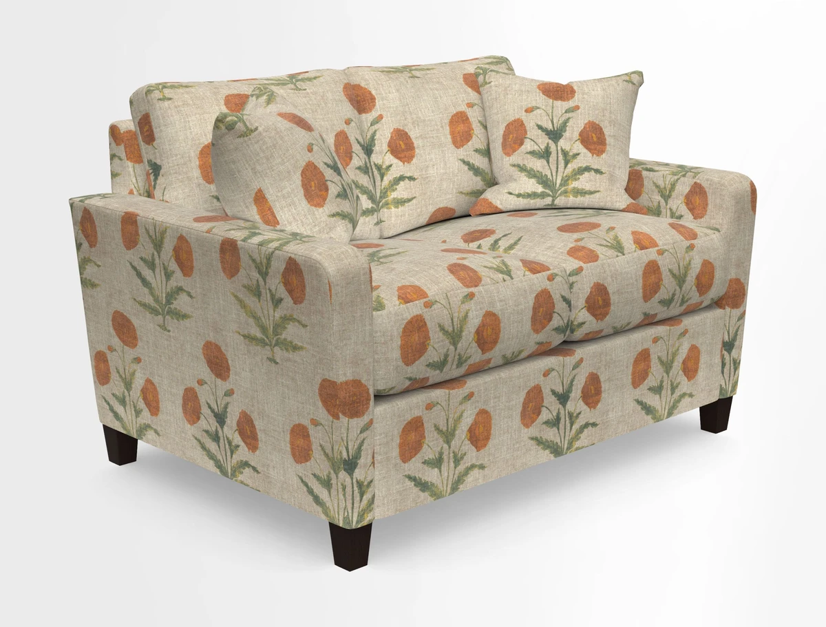 Greenwich 2 seater sofa in Two Tone Plain Biscuit