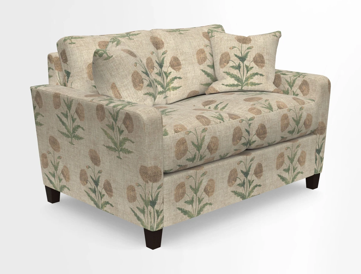 Greenwich 2 seater sofa in Two Tone Plain Biscuit