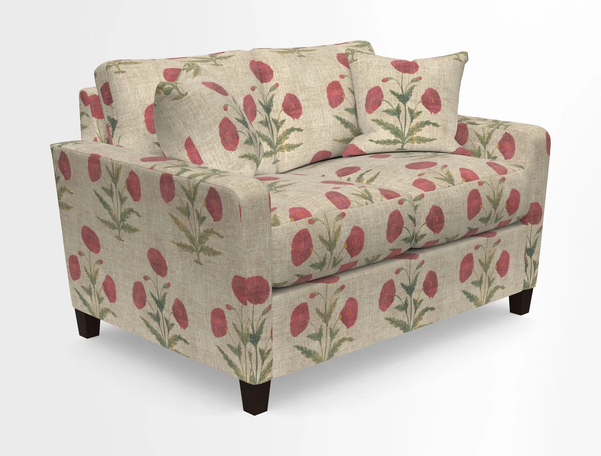 Greenwich 2 seater sofa in Two Tone Plain Biscuit