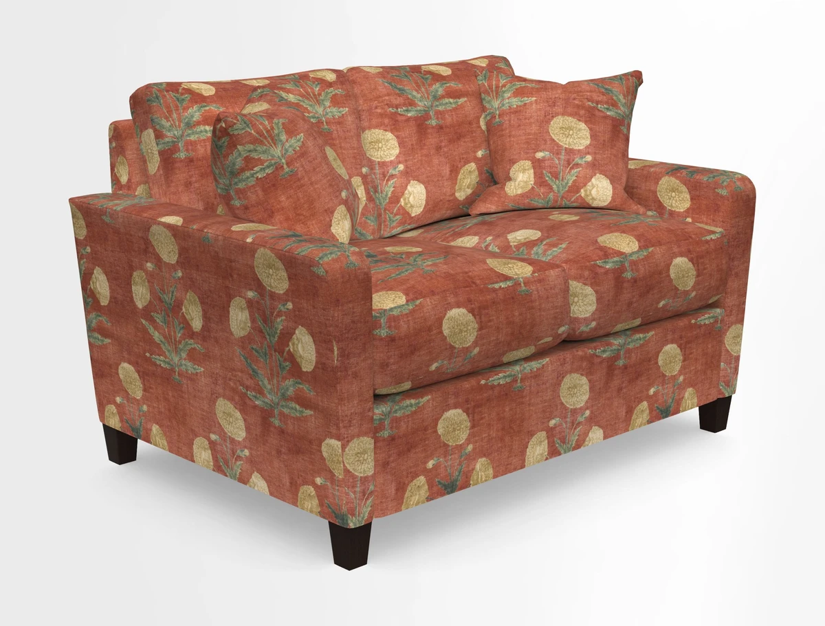 Greenwich 2 seater sofa in Two Tone Plain Biscuit