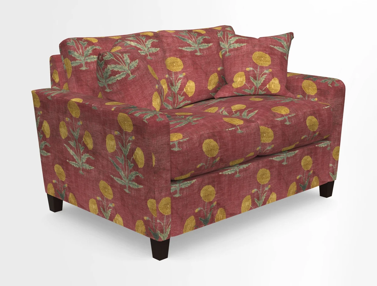 Greenwich 2 seater sofa in Two Tone Plain Biscuit