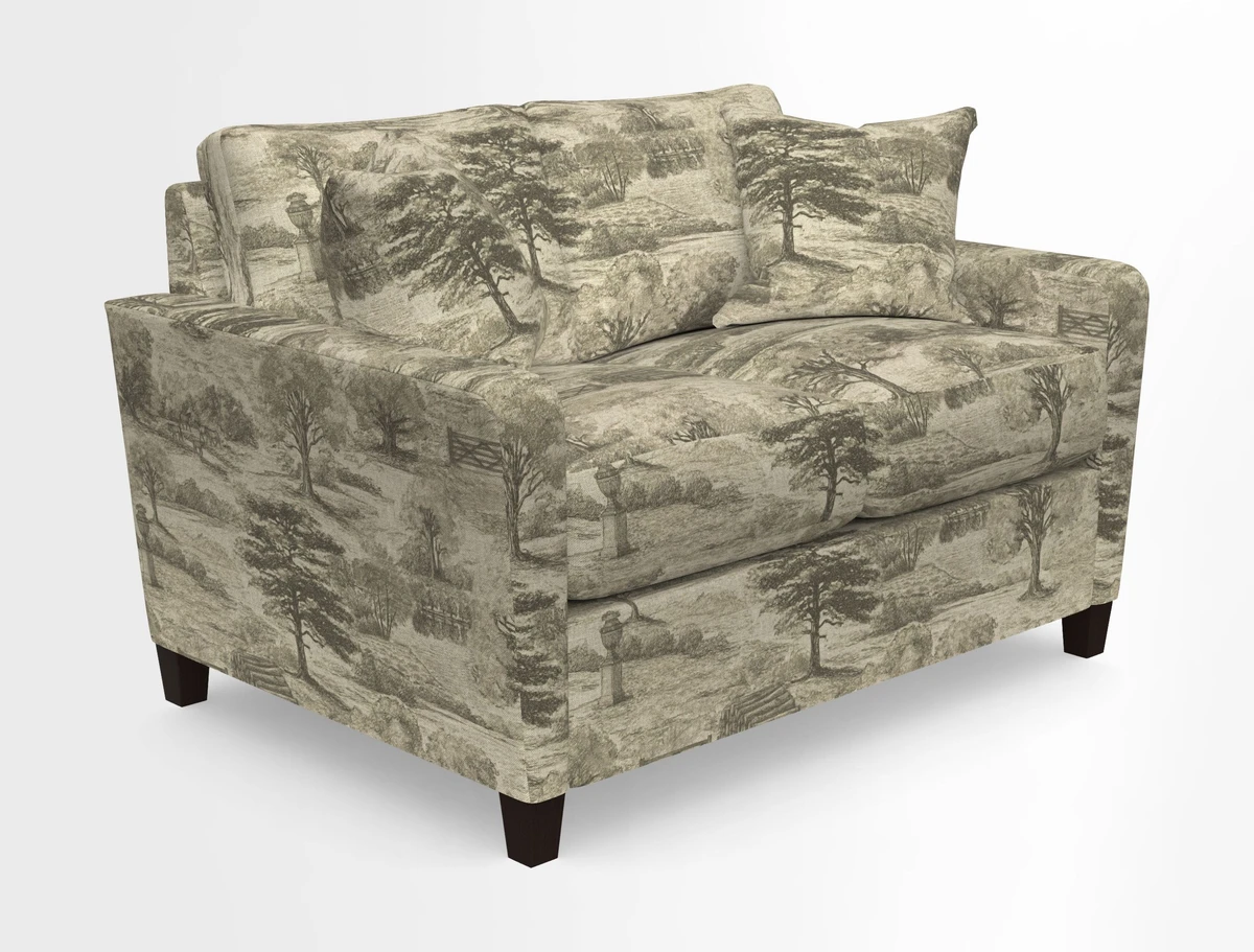 Greenwich 2 seater sofa in Two Tone Plain Biscuit