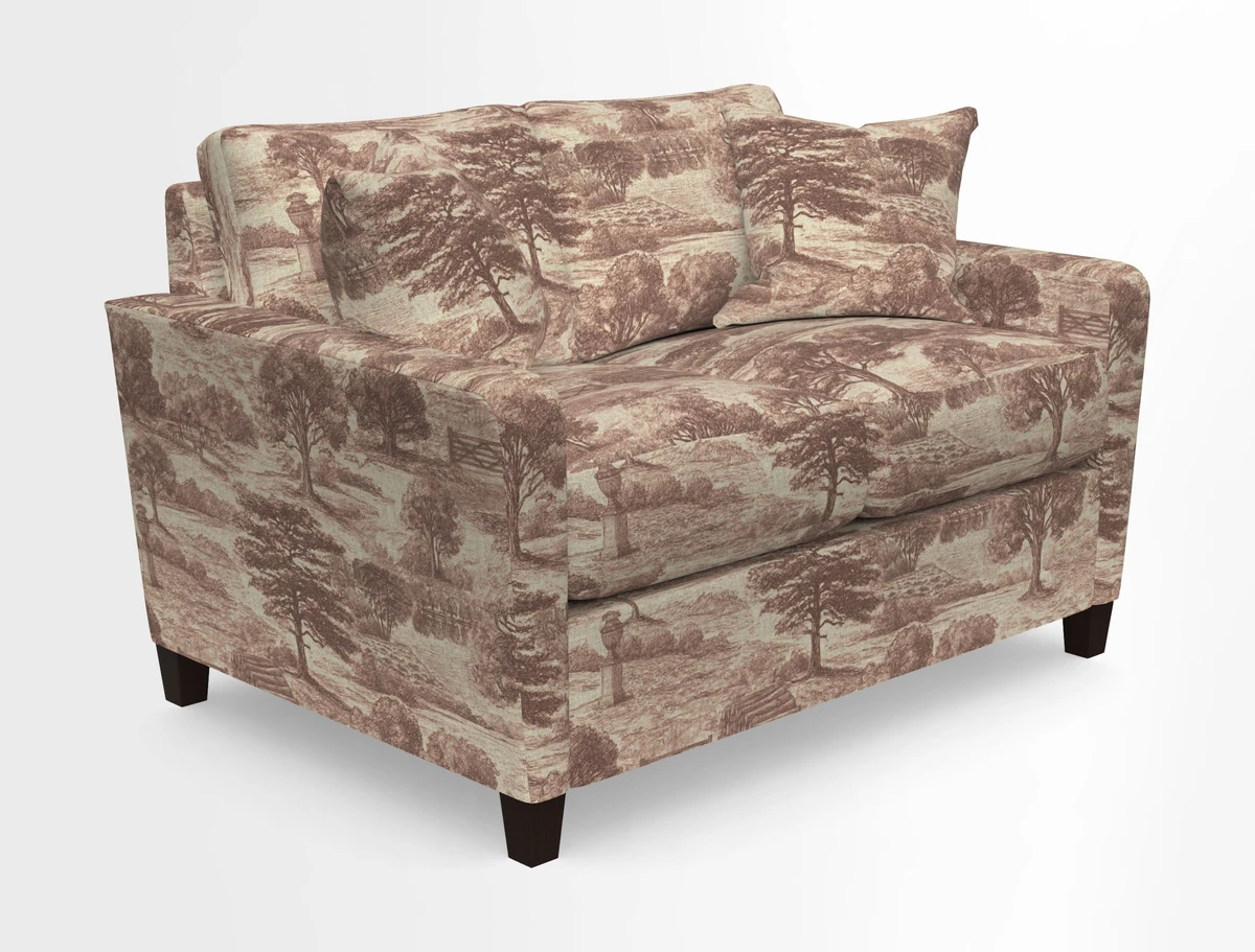 Greenwich 2 seater sofa in Two Tone Plain Biscuit