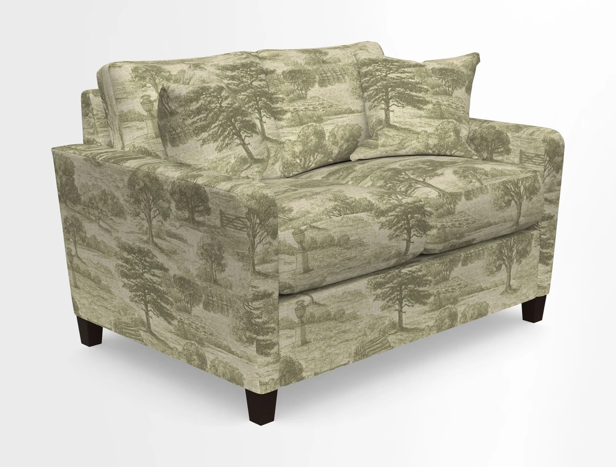 Greenwich 2 seater sofa in Two Tone Plain Biscuit