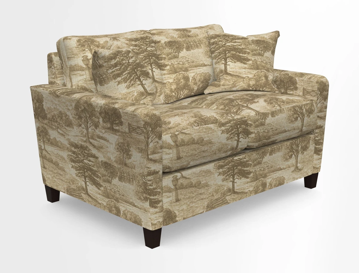 Greenwich 2 seater sofa in Two Tone Plain Biscuit