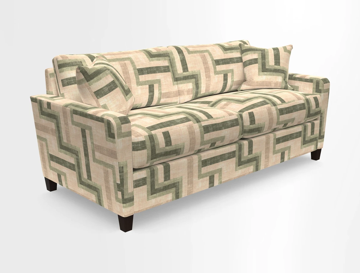 Greenwich 3 seater sofa in Two Tone Plain Biscuit