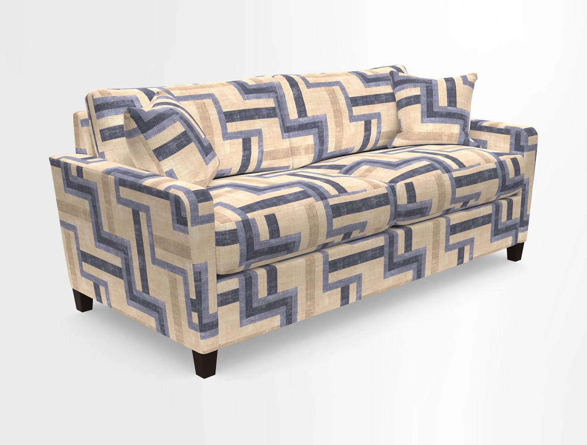 Greenwich 3 seater sofa in Two Tone Plain Biscuit