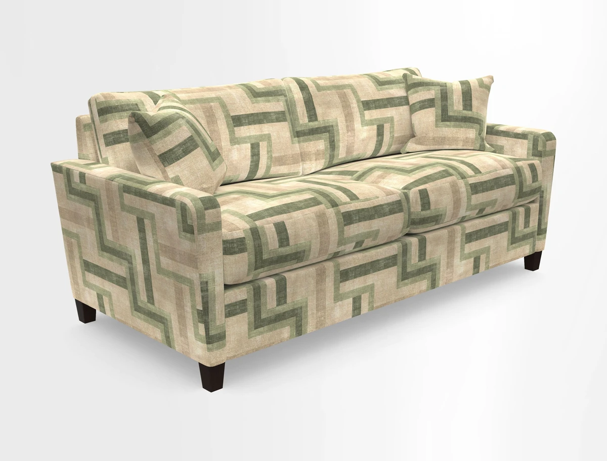 Greenwich 3 seater sofa in Two Tone Plain Biscuit