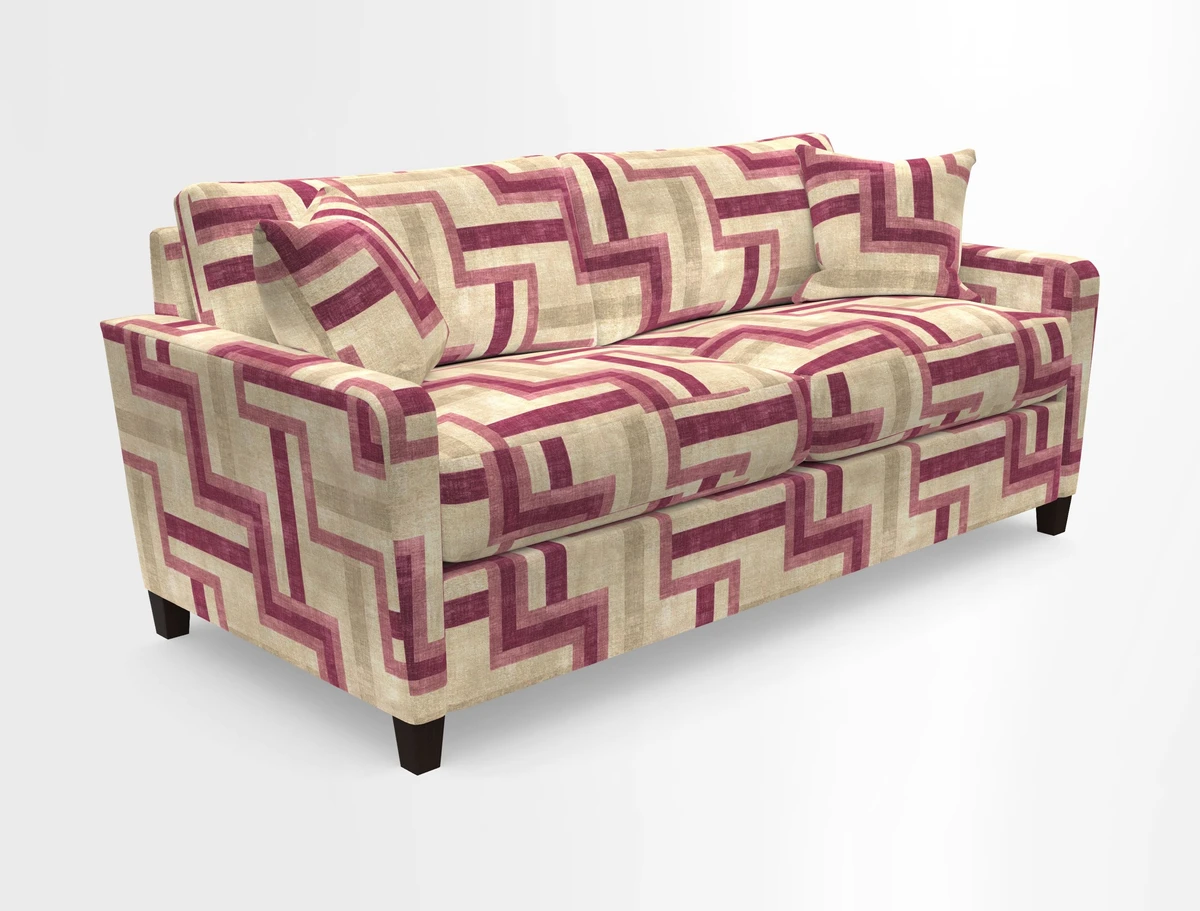Greenwich 3 seater sofa in Two Tone Plain Biscuit