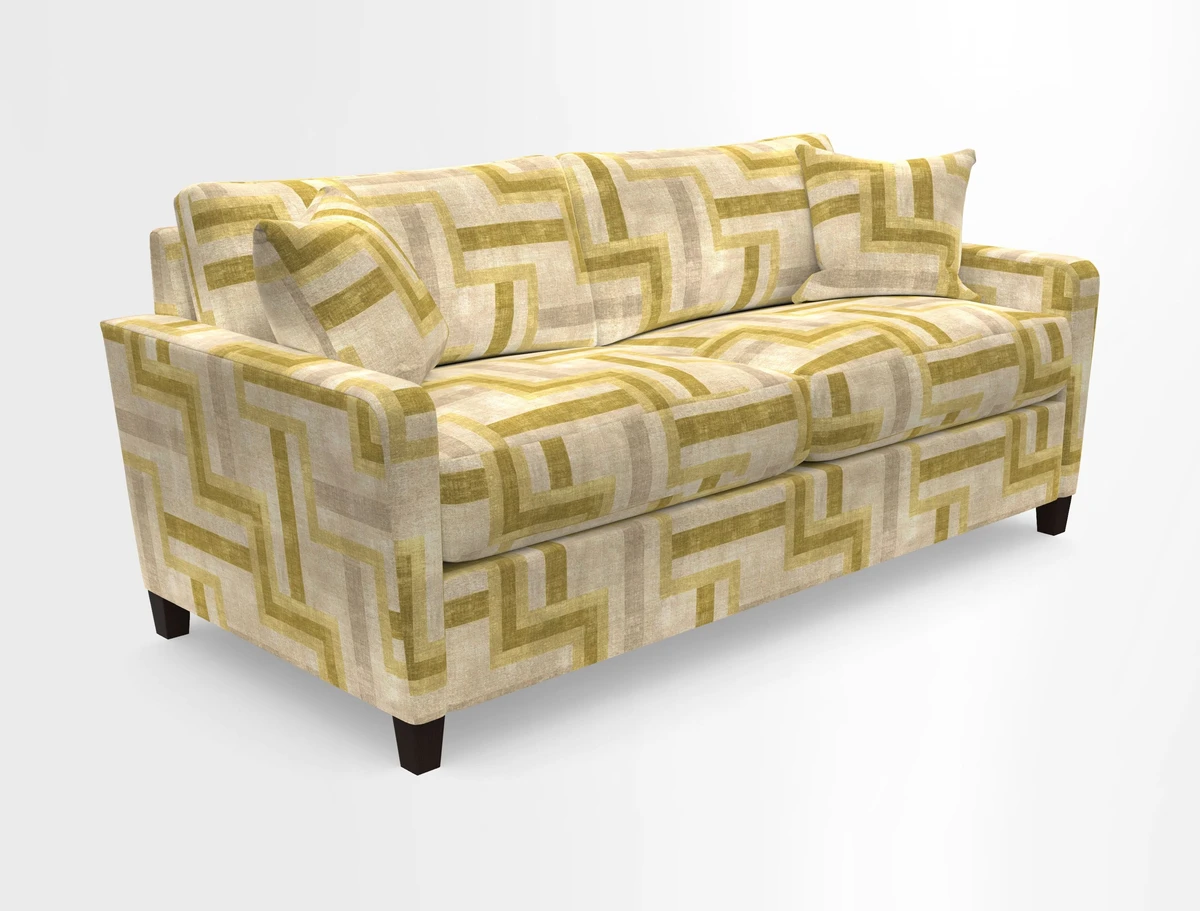 Greenwich 3 seater sofa in Two Tone Plain Biscuit