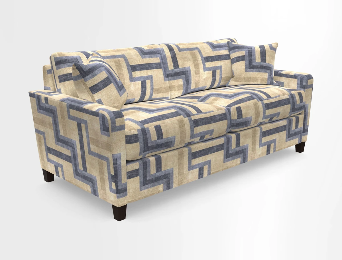 Greenwich 3 seater sofa in Two Tone Plain Biscuit