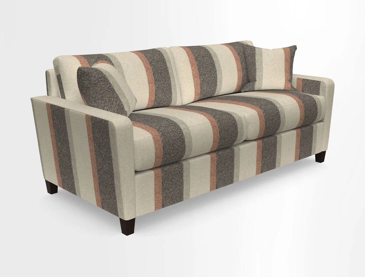 Greenwich 3 seater sofa in Two Tone Plain Biscuit