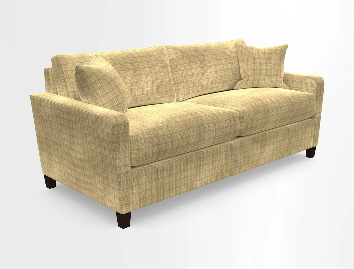 Greenwich 3 seater sofa in Two Tone Plain Biscuit