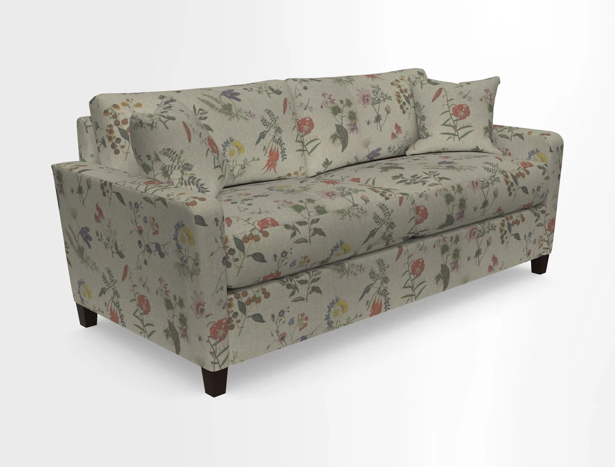 Greenwich 3 seater sofa in Two Tone Plain Biscuit