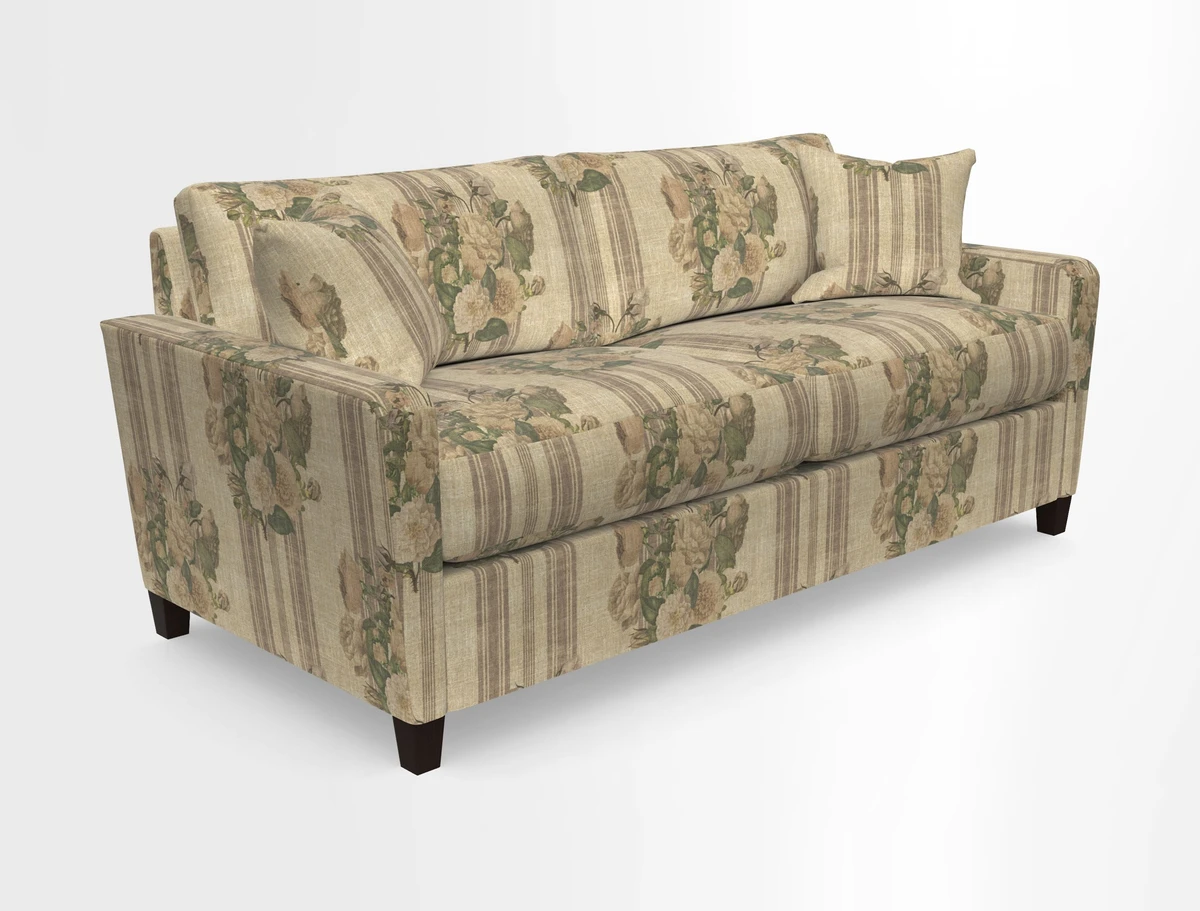 Greenwich 3 seater sofa in Two Tone Plain Biscuit