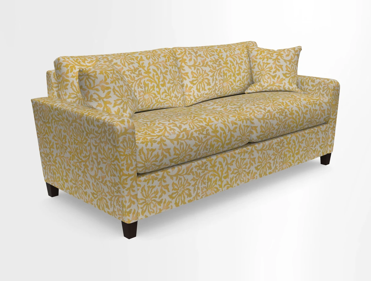 Greenwich 3 seater sofa in Two Tone Plain Biscuit