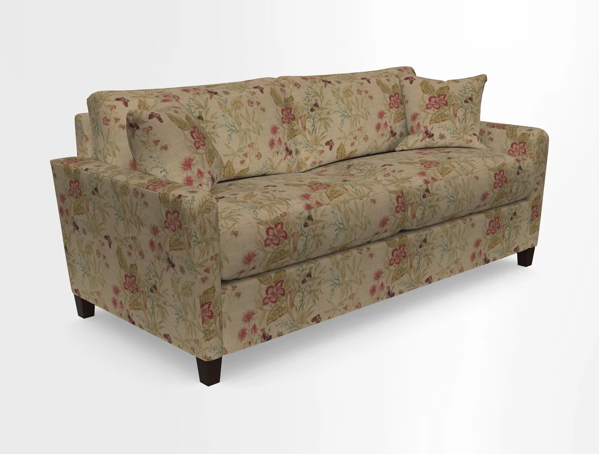 Greenwich 3 seater sofa in Two Tone Plain Biscuit