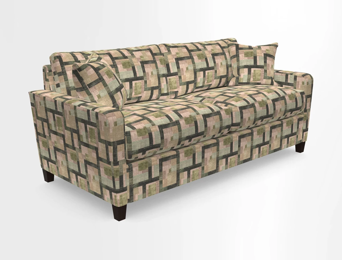 Greenwich 3 seater sofa in Two Tone Plain Biscuit