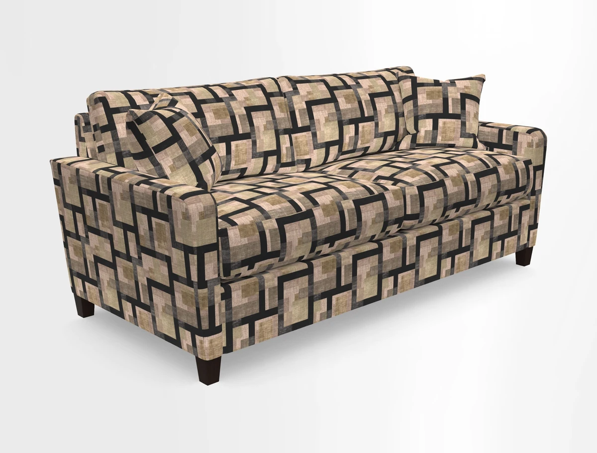 Greenwich 3 seater sofa in Two Tone Plain Biscuit