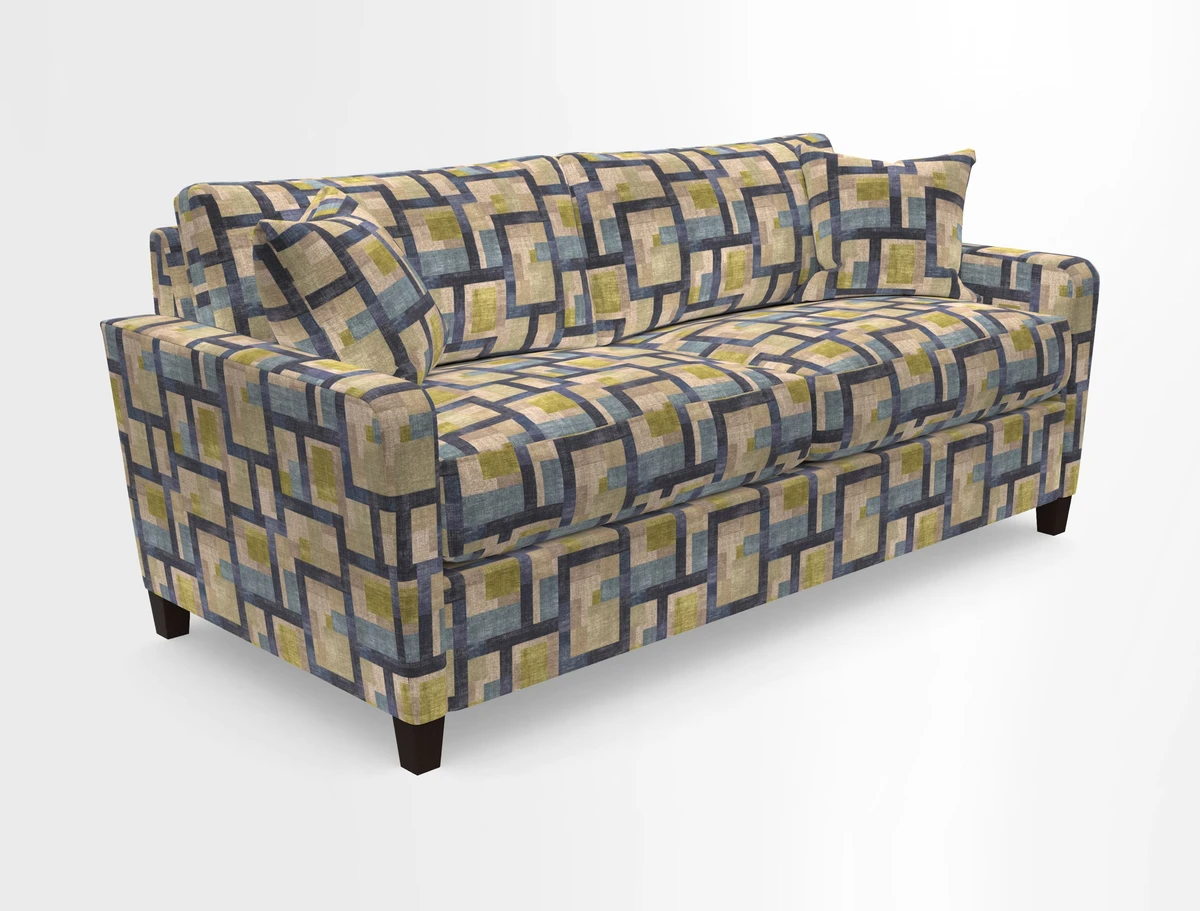 Greenwich 3 seater sofa in Two Tone Plain Biscuit