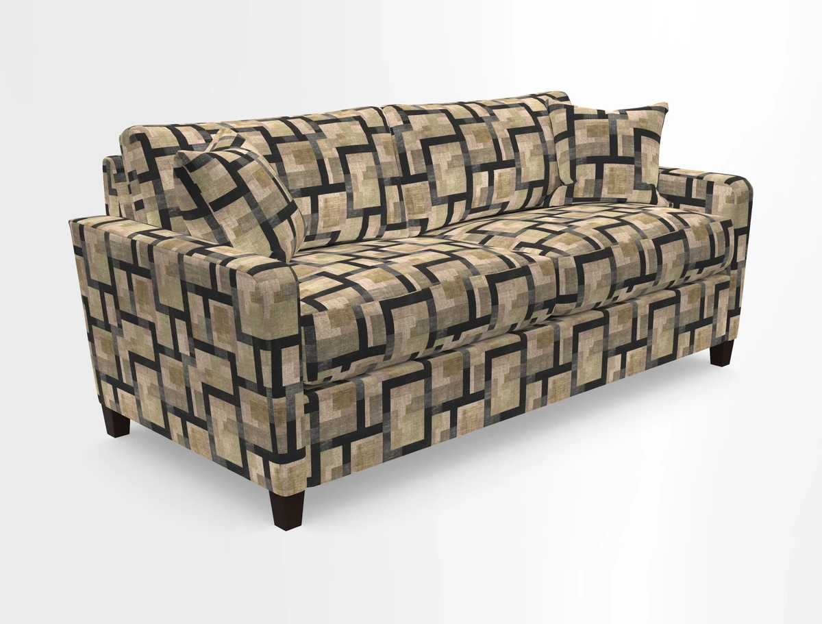 Greenwich 3 seater sofa in Two Tone Plain Biscuit