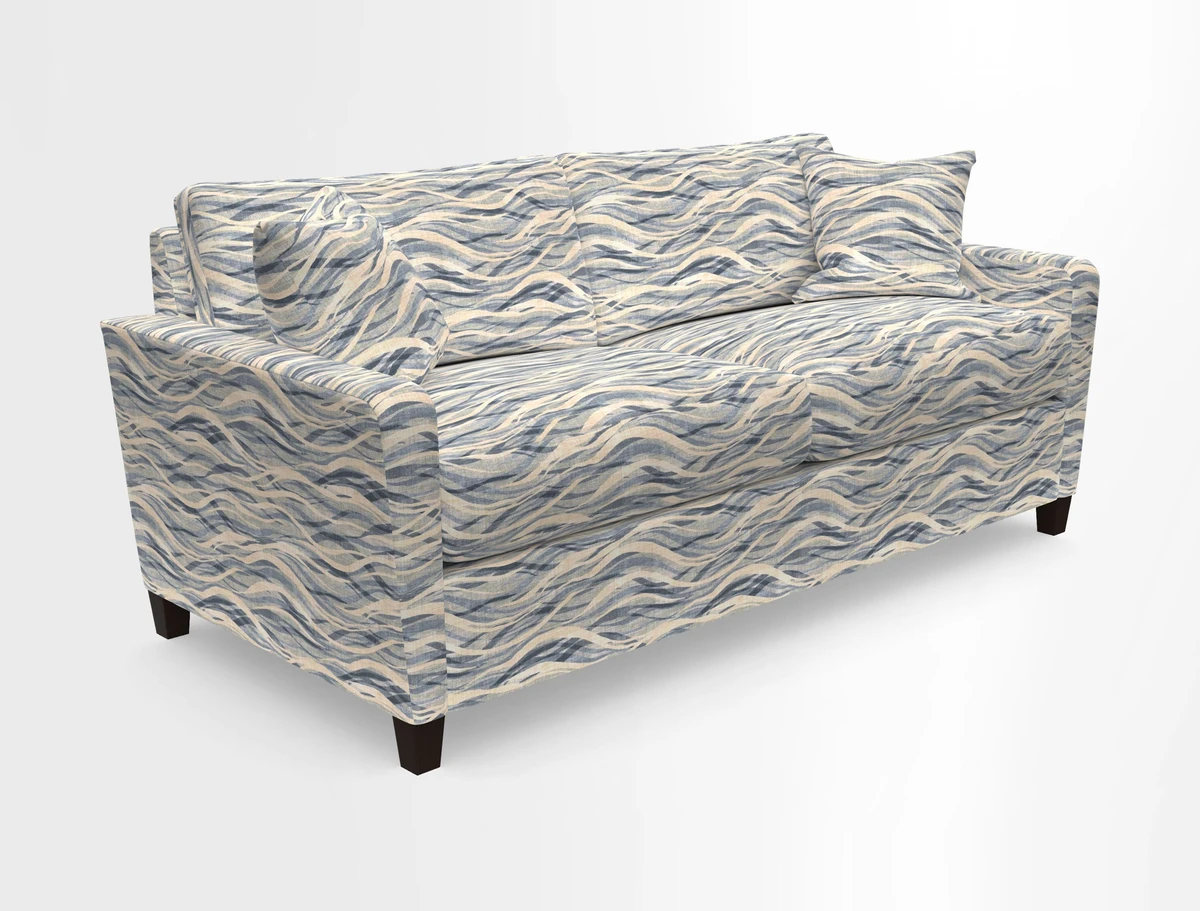 Greenwich 3 seater sofa in Two Tone Plain Biscuit