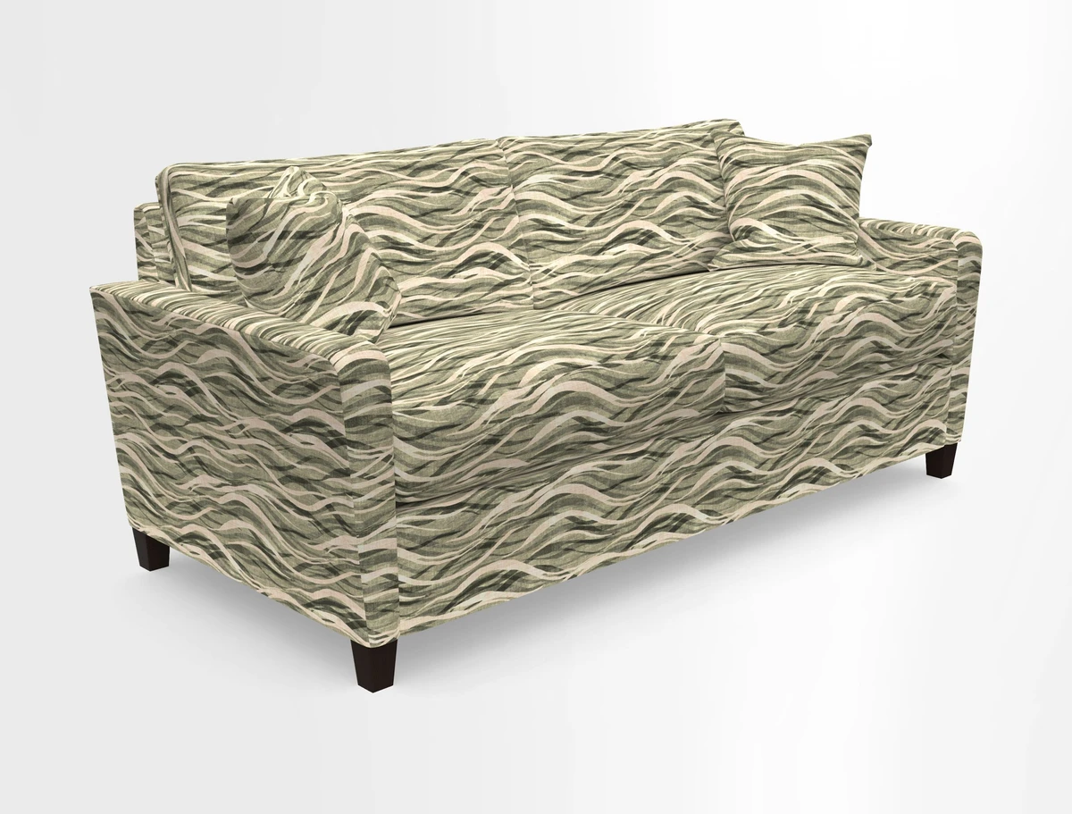 Greenwich 3 seater sofa in Two Tone Plain Biscuit
