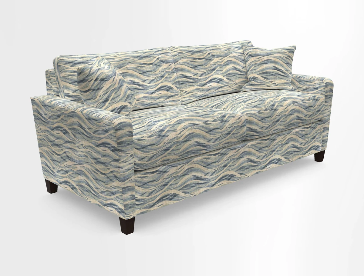 Greenwich 3 seater sofa in Two Tone Plain Biscuit