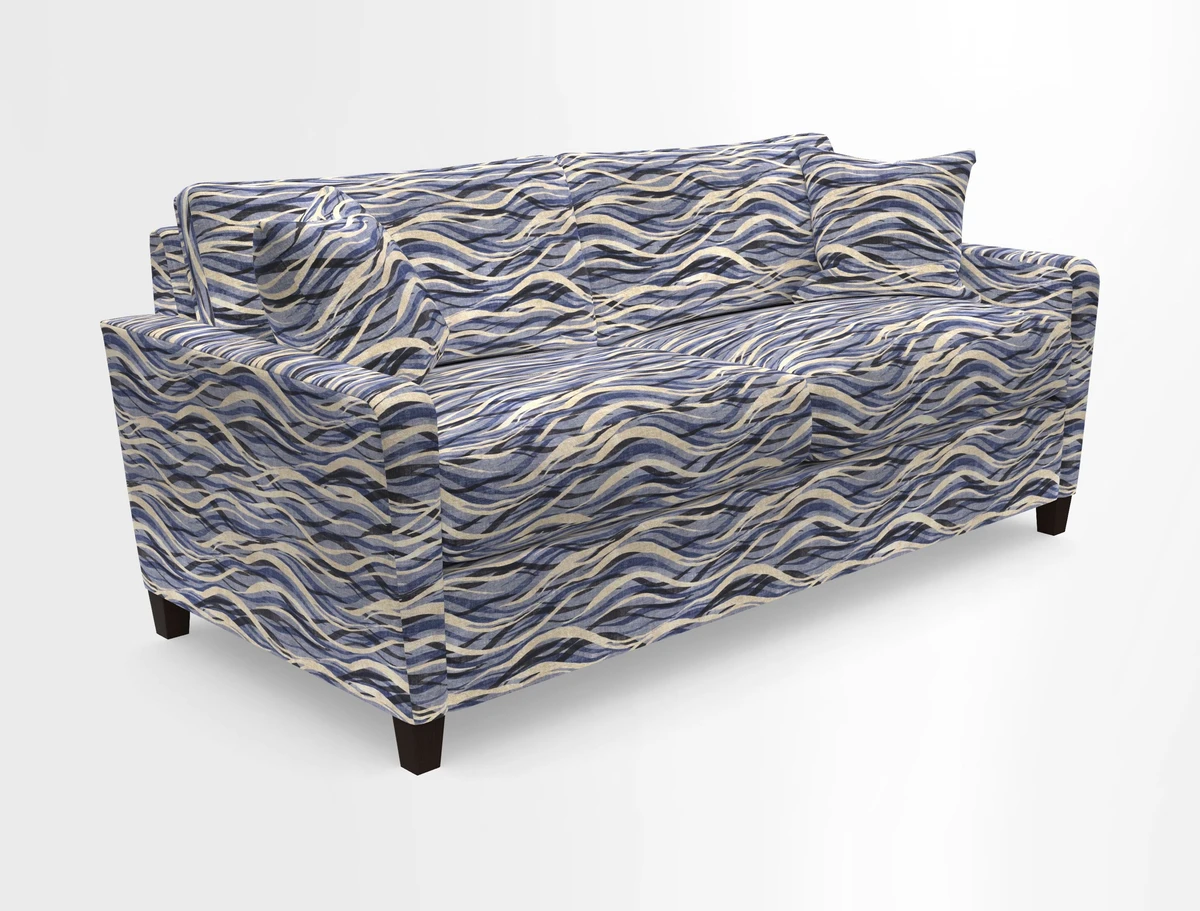 Greenwich 3 seater sofa in Two Tone Plain Biscuit