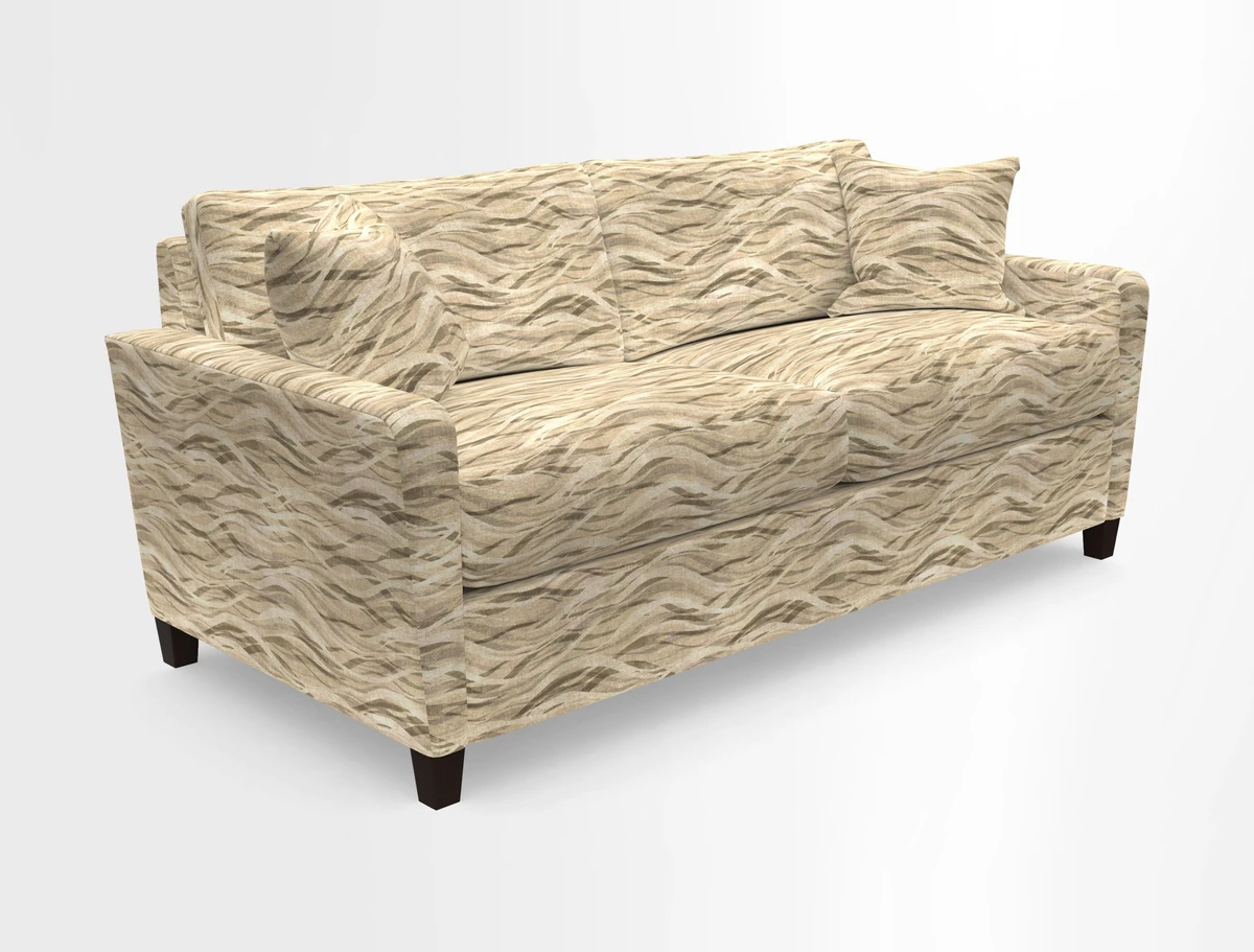 Greenwich 3 seater sofa in Two Tone Plain Biscuit