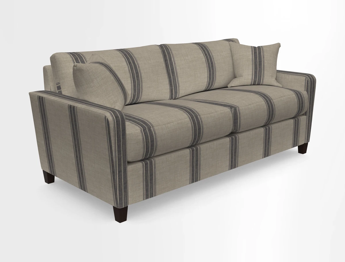 Greenwich 3 seater sofa in Two Tone Plain Biscuit