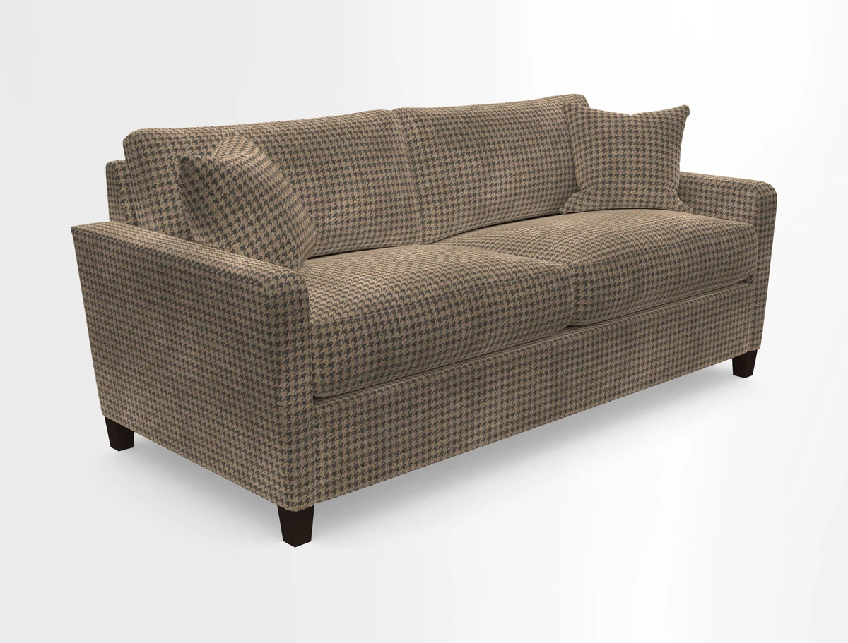 Greenwich 3 seater sofa in Two Tone Plain Biscuit