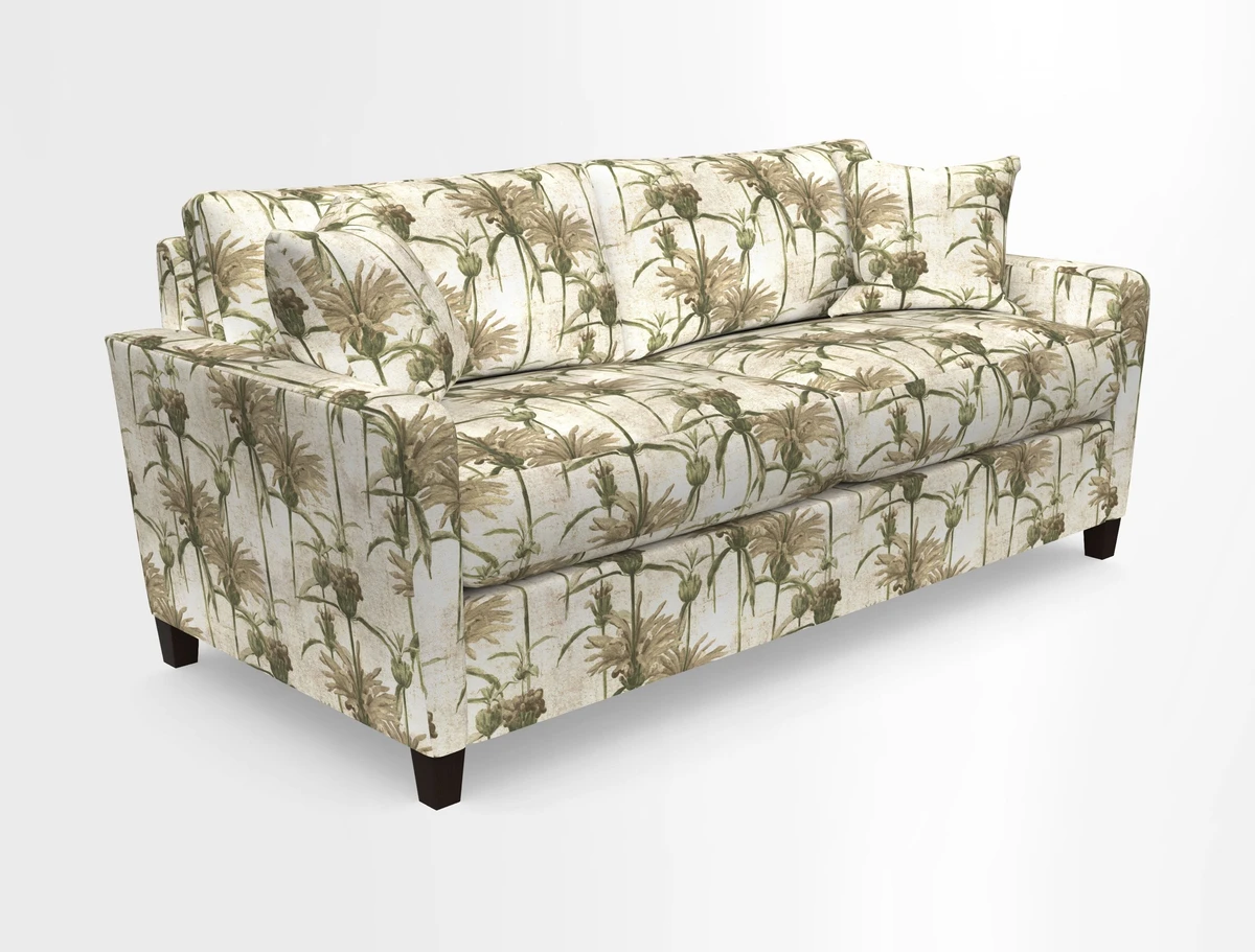 Greenwich 3 seater sofa in Two Tone Plain Biscuit