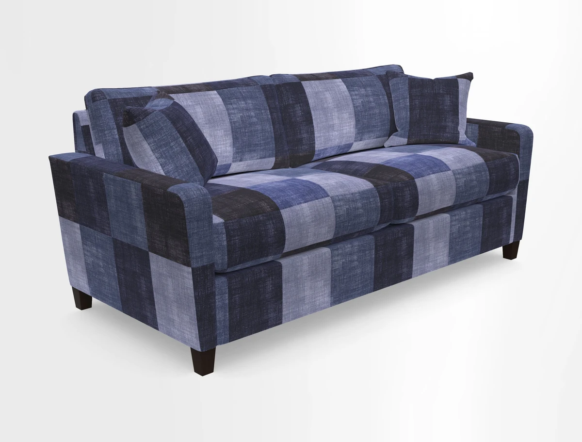 Greenwich 3 seater sofa in Two Tone Plain Biscuit