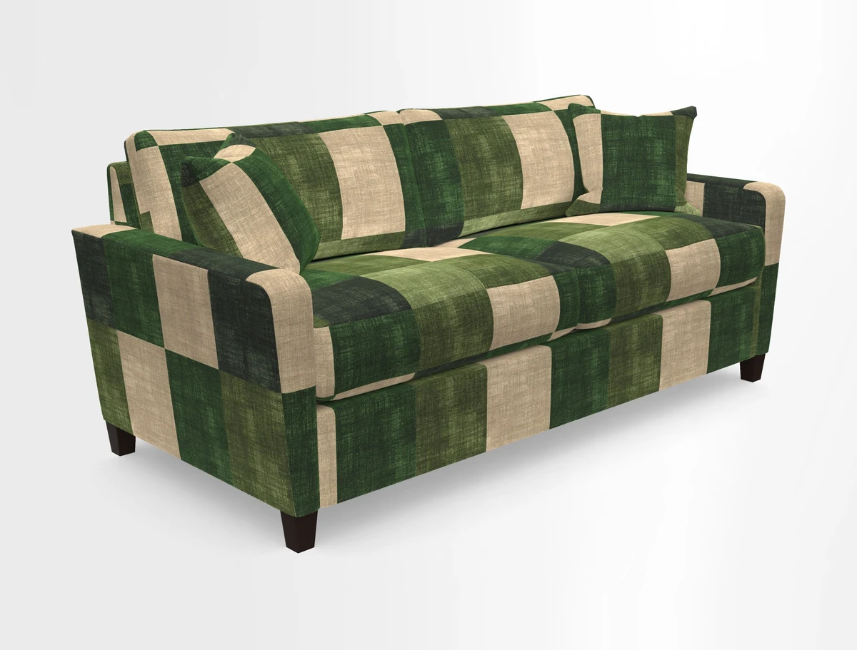 Greenwich 3 seater sofa in Two Tone Plain Biscuit