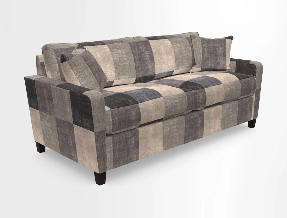 Greenwich 3 seater sofa in Two Tone Plain Biscuit