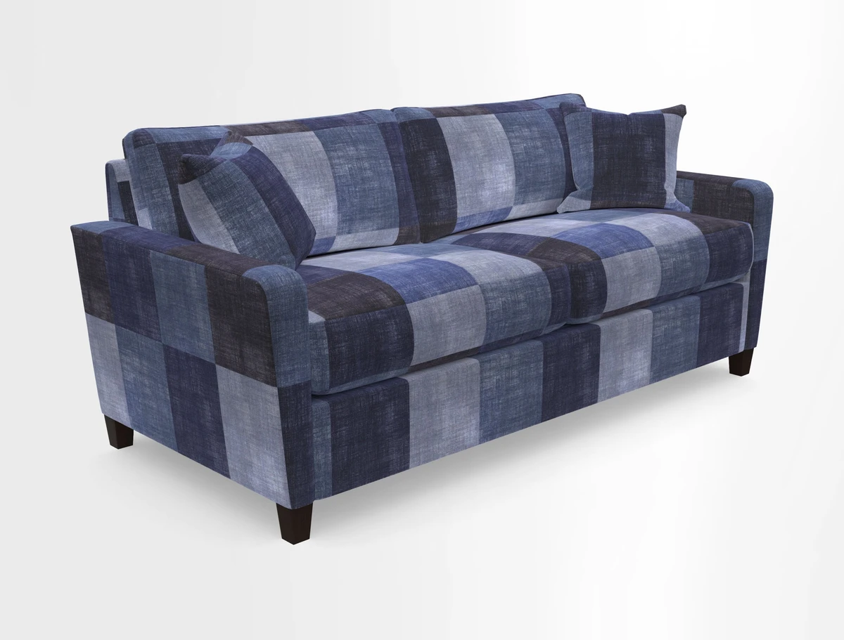 Greenwich 3 seater sofa in Two Tone Plain Biscuit