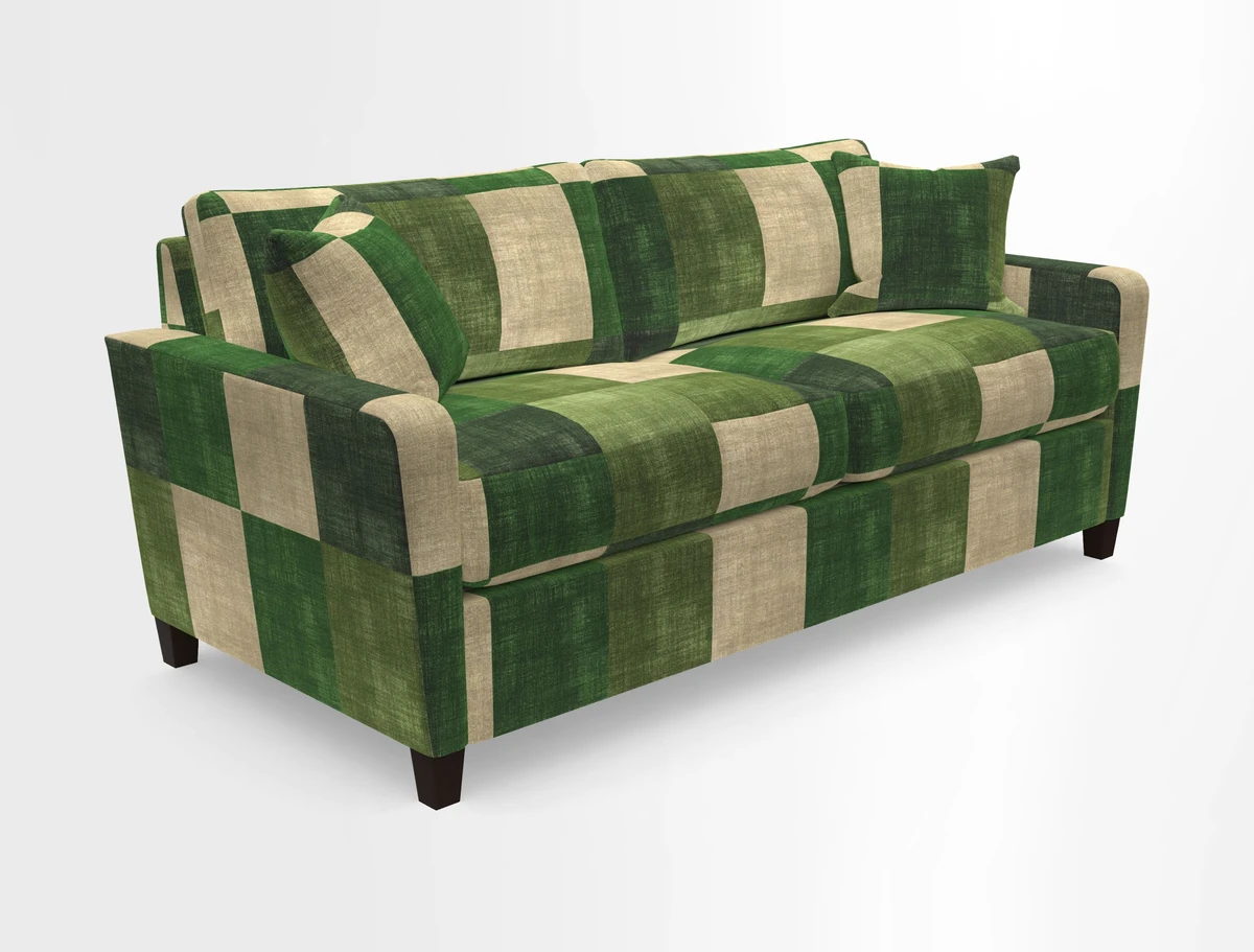 Greenwich 3 seater sofa in Two Tone Plain Biscuit