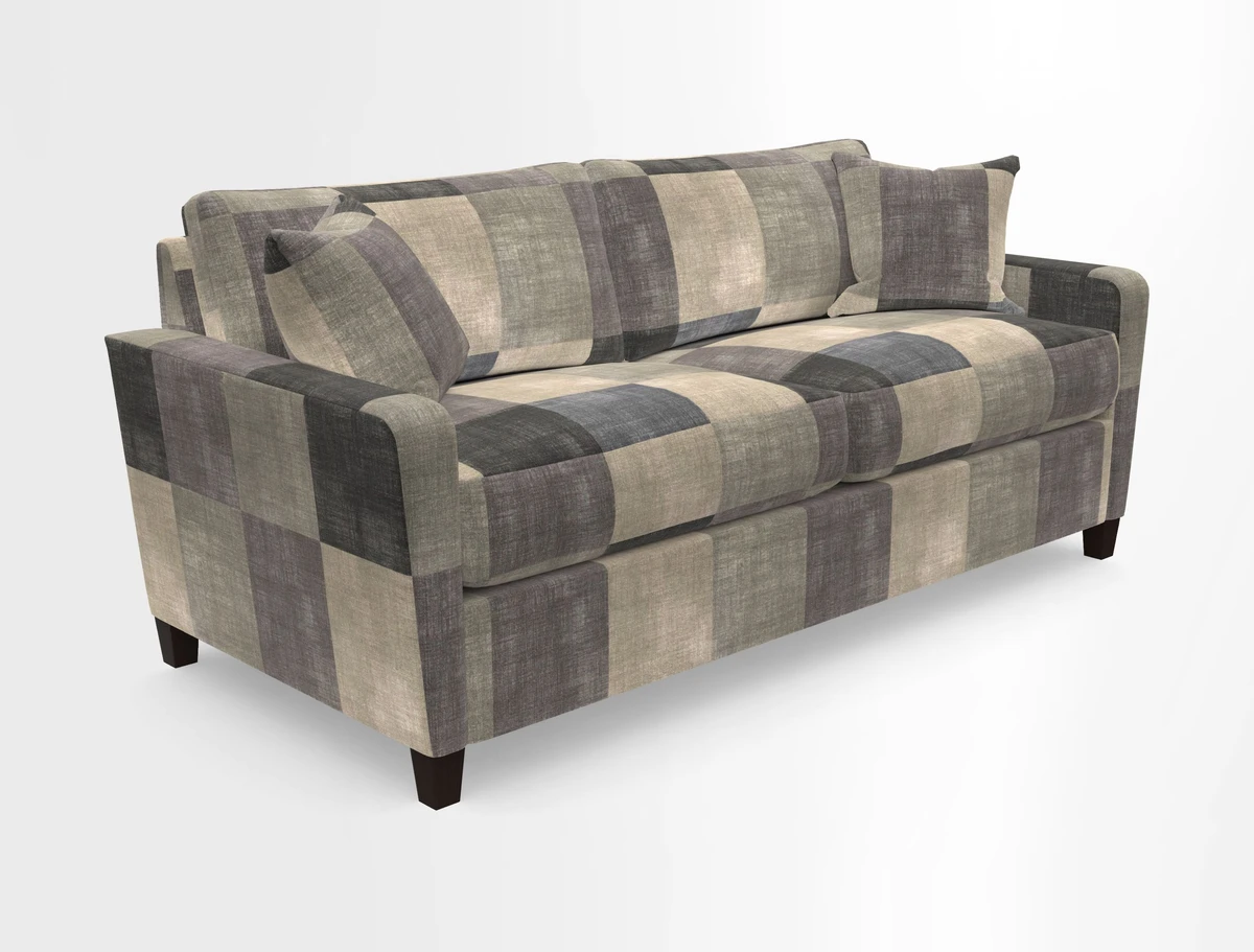 Greenwich 3 seater sofa in Two Tone Plain Biscuit