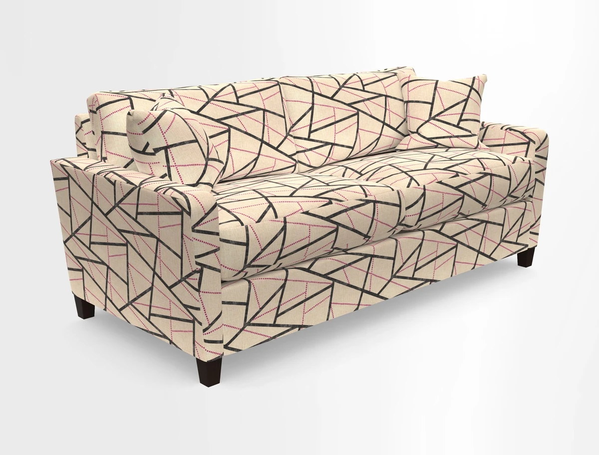 Greenwich 3 seater sofa in Two Tone Plain Biscuit