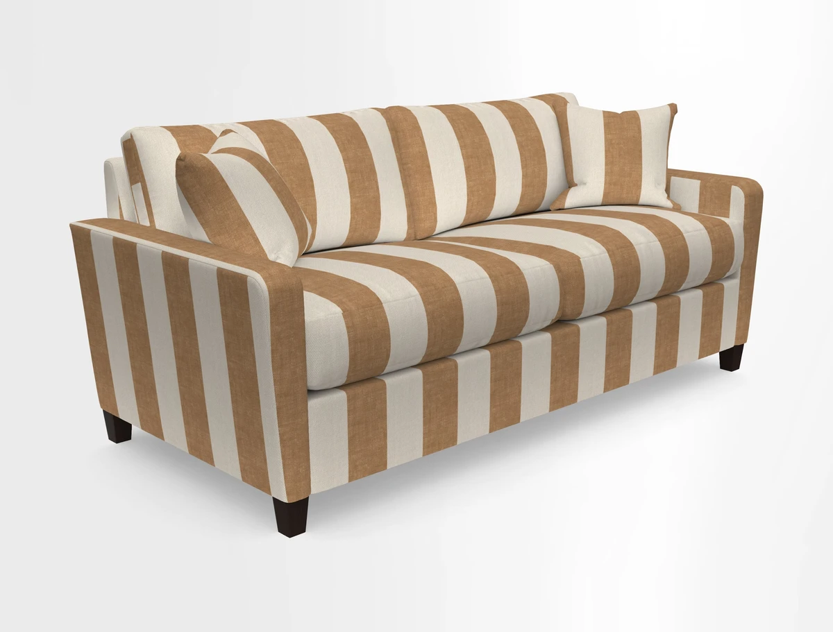 Greenwich 3 seater sofa in Two Tone Plain Biscuit